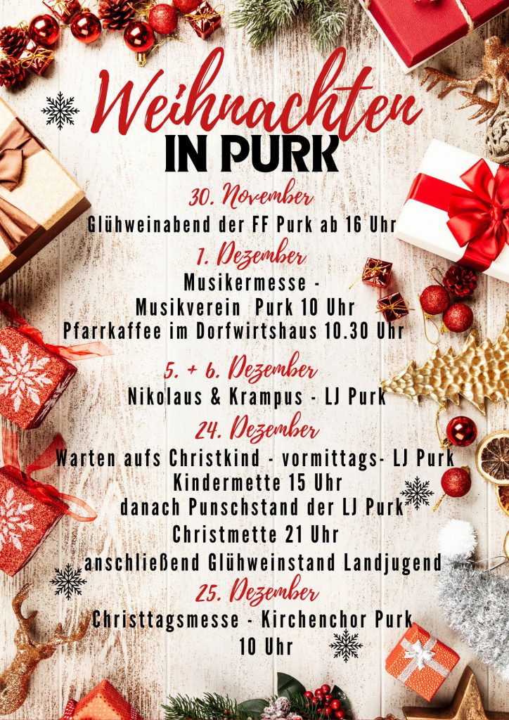 Weihnachten in Purk