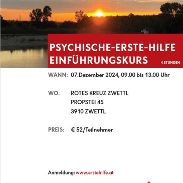 Rotes Kreuz – Psychische-Erste-Hilfe Einführungskurs