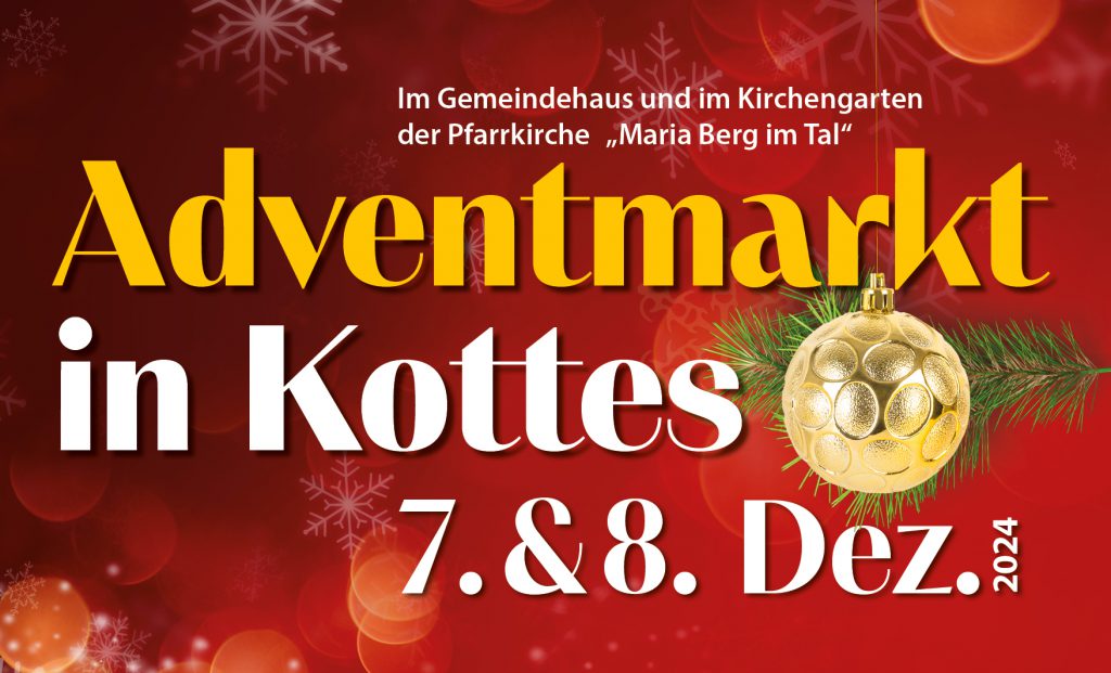 Save the date – Kotteser Adventmarkt 07.&08. Dezember 2024